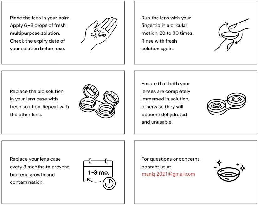 EOSLENS lens wearing guide – step 3